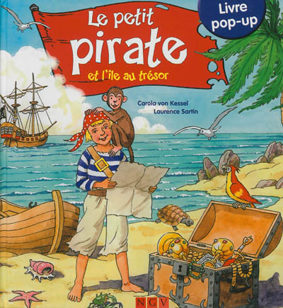 Le petit pirate et l'île au trésor : livre pop-up