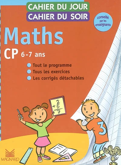 Cahier du jour cahier du soir Maths Cp