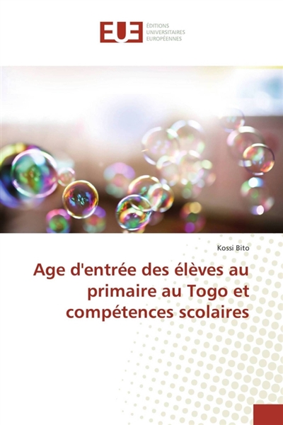Age d'entrée des élèves au...