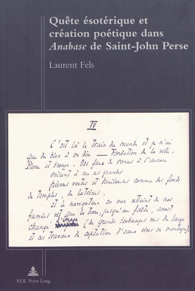 Quête ésotérique et création poétique dans Anabase de Saint-John Perse
