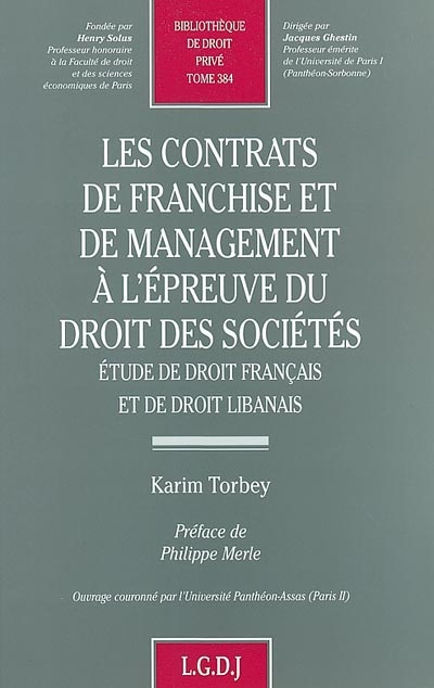 Les contrats de franchise...