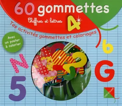 Chiffres et lettres : 60 gommettes