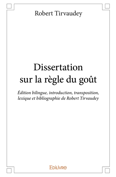 Dissertation sur la règle...