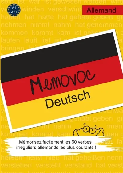 Memovoc Deutsch : Mémorisez facilement les 60 verbes irréguliers allemands les plus utilisés !