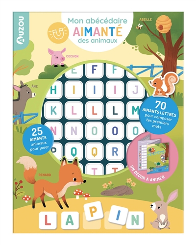 Mon abécédaire aimanté des animaux