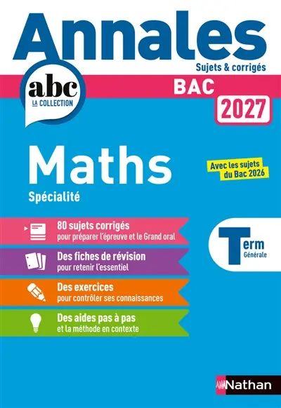 Maths spécialité terminale : bac 2027 Maths spécialité terminale : bac 2027