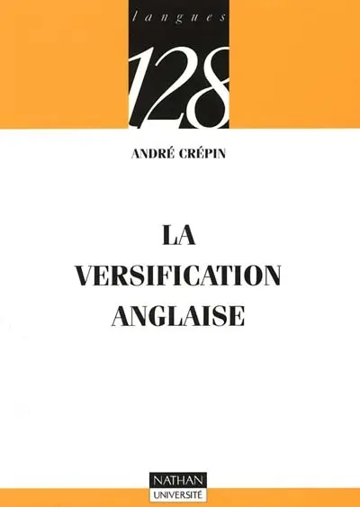 La versification anglaise