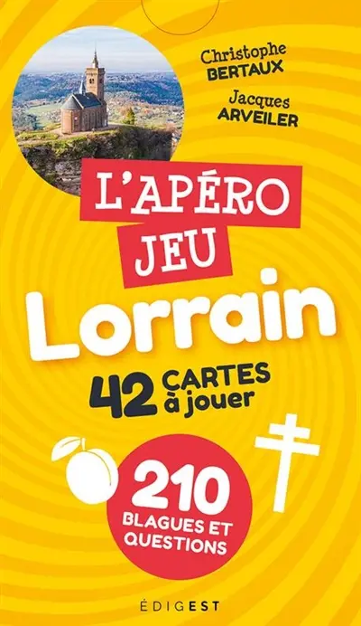 L'apéro jeu lorrain : 42 cartes à jouer : 210 blagues et questions