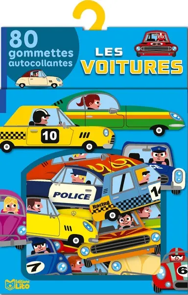 Les voitures : 80 gommettes autocollantes
