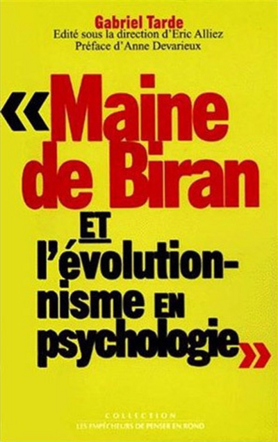 Maine de Biran et l'évolutionnisme en psychologie