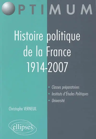 Histoire politique de la France, 1914-2007