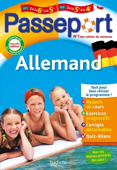 Passeport allemand LV1 de la 6e à la 5e, LV2 de la 5e à la 4e : conforme au programme Passeport allemand LV1 de la 6e à la 5e, LV2 de la 5e à la 4e : conforme au programme