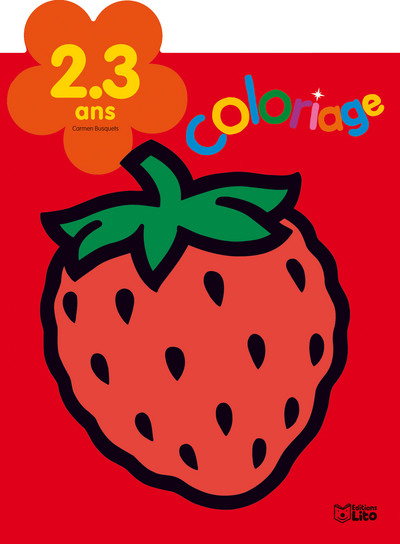La fraise : coloriage : 2-3 ans