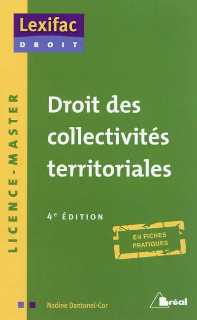 Droit des collectivités territoriales : licence, master