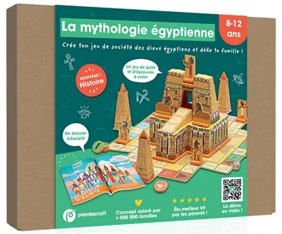 La mythologie égyptienne : Kit Pandacraft 8-12 ans : Crée ton jeu de société des dieux égyptiens