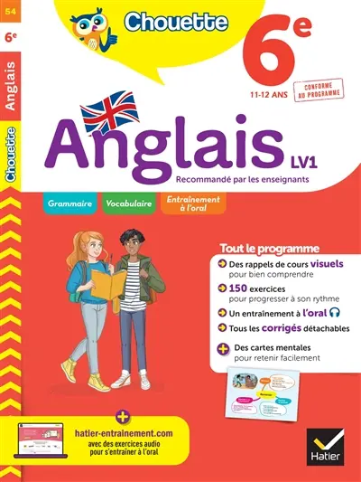 Anglais 6e LV1, 11-12 ans : conforme au programme