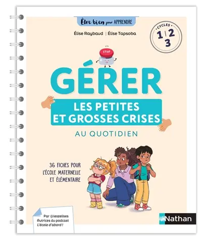 Gérer les petites et grosses crises au quotidien : 36 fiches pour l'école maternelle et élémentaire : cycles 1, 2, 3