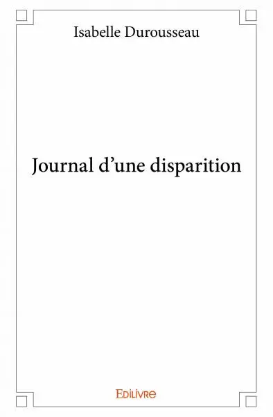 Journal d'une disparition