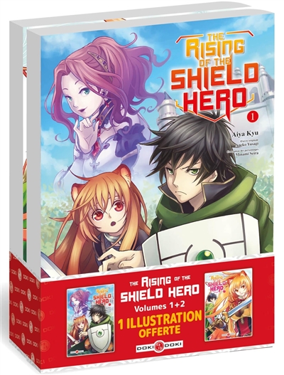 the rising of the shield hero : pack volumes 1 & 2 : + ex-libris