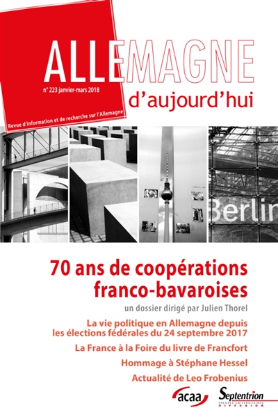 Allemagne d'aujourd'hui, n°...