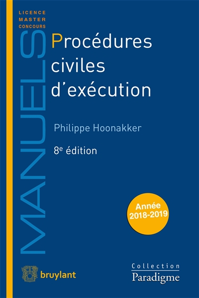 Procédures civiles d'exécution : année 2018-2019