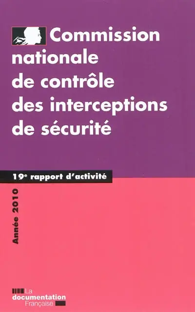 19e rapport d'activité : année 2010