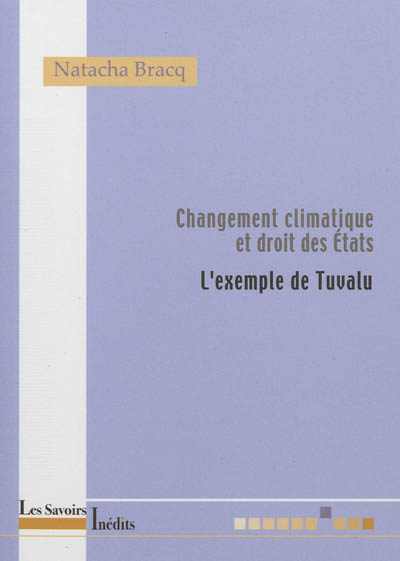 Changement climatique et droit des Etats : l'exemple de Tuvalu