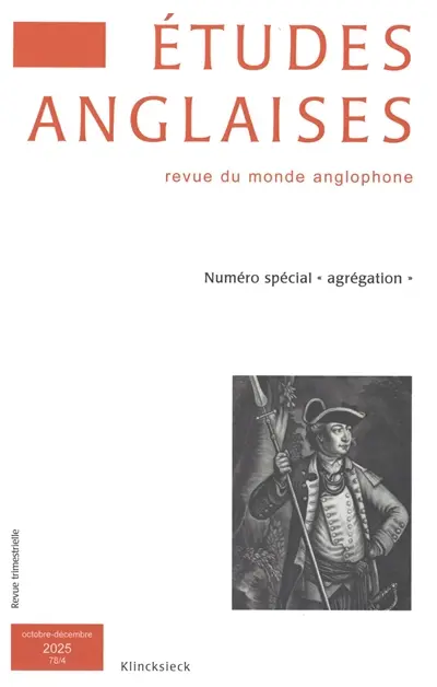 Etudes anglaises, n° 78-4. Numéro spécial "agrégation"