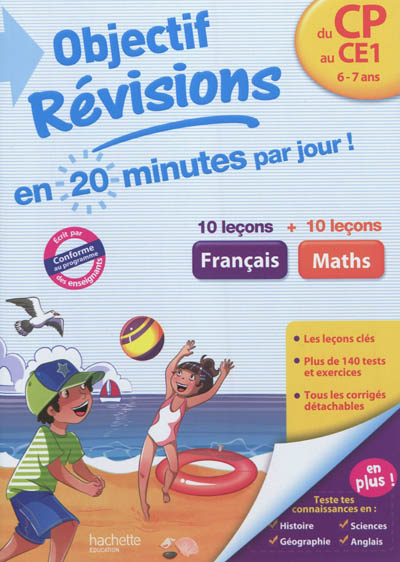 Français-maths, du CP au CE1, 6-7 ans