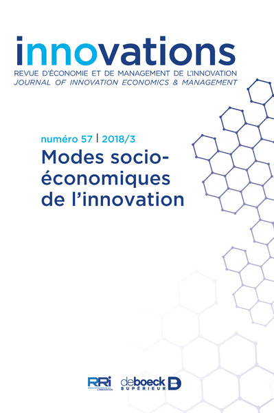 Innovations, n° 57. Modes socio-économiques de l'innovation
