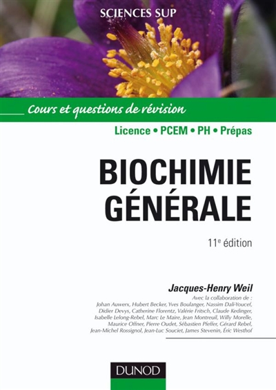 Biochimie générale : cours et questions de révision : licence, PCEM, PCEP, prépas