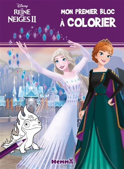 La reine des neiges 2 : mon premier bloc à colorier