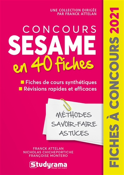 Concours Sésame en 40...