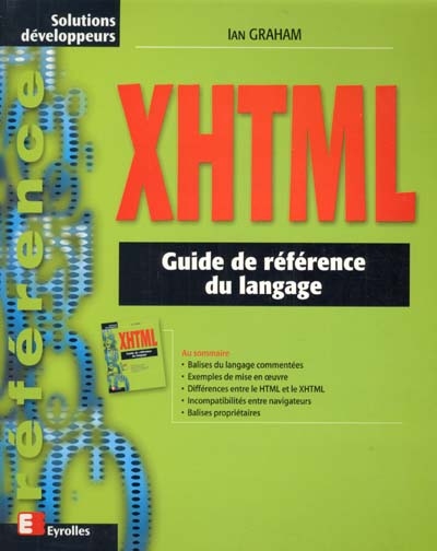 XHTML : guide de référence du langage