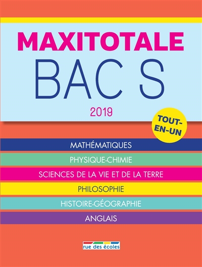 Maxitotale bac S 2019 : tout-en-un