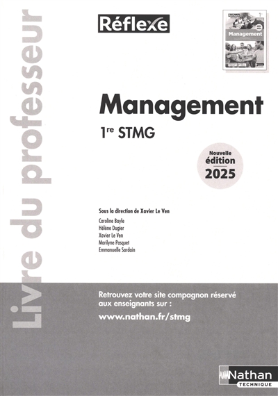 Management 1re STMG : livre...