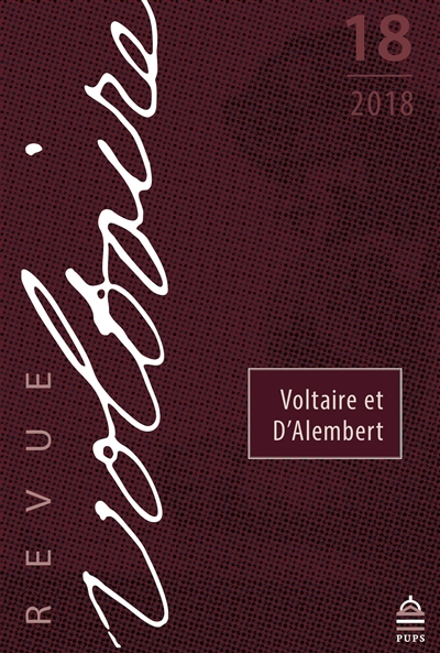 Revue Voltaire, n° 18. Voltaire et D'Alembert
