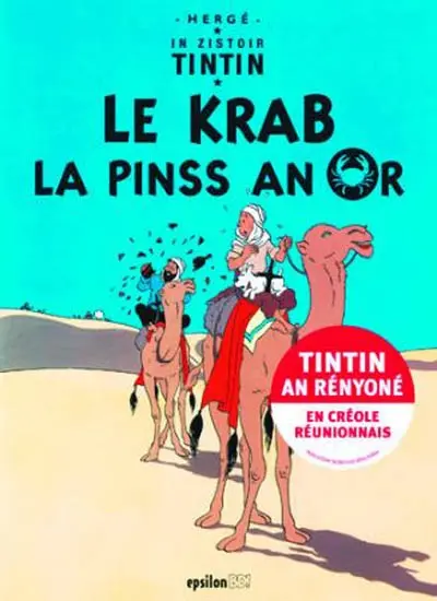 In zistoir Tintin. Le krab la pinss an or