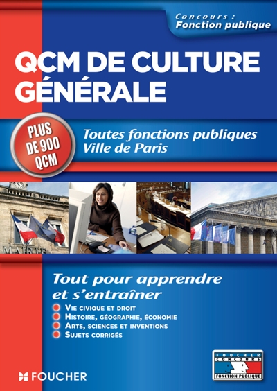 QCM de culture générale : toutes fonctions publiques Ville de Paris