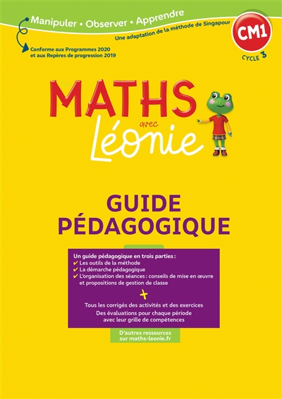 Les maths avec Léonie CM1 : guide pédagogique