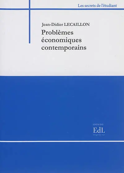 Problèmes économiques contemporains : 2015-2016