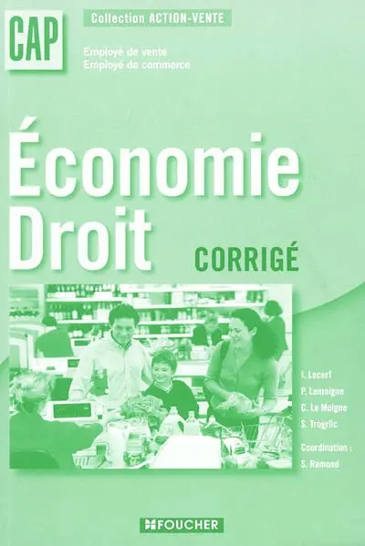Economie droit CAP employé de vente, employé de commerce : corrigé