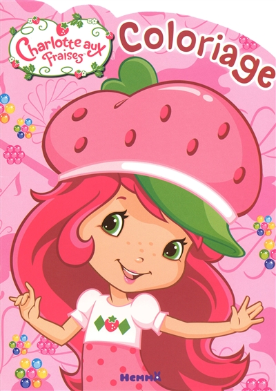 Charlotte aux fraises, coloriage (grand chapeau)