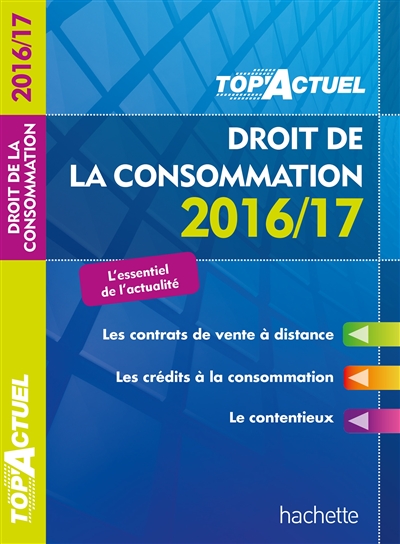 Droit de la consommation : 2016-17