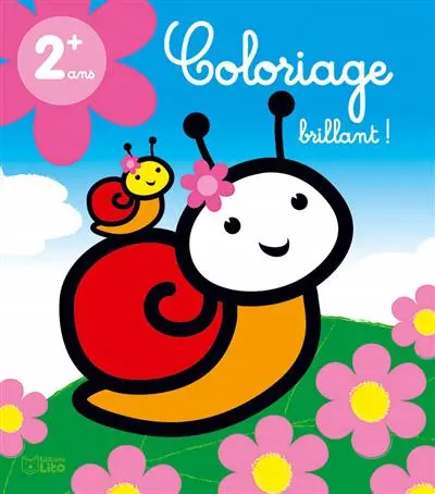 Le petit escargot : coloriage brillant !
