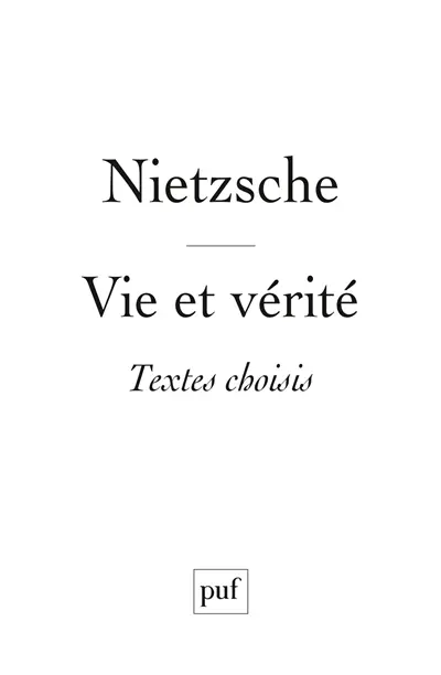 Vie et vérité