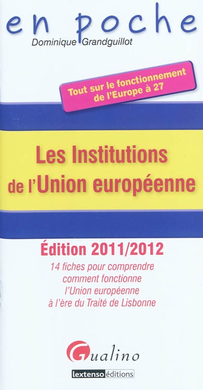 Les institutions de l'Union...