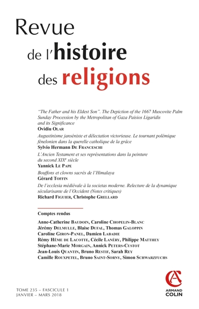 Revue de l'histoire des...