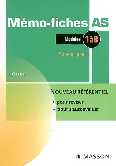 Mémo-fiches AS : modules 1...