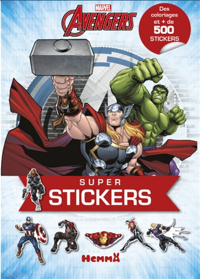Marvel Avengers : super stickers : des coloriages et + de 500 stickers